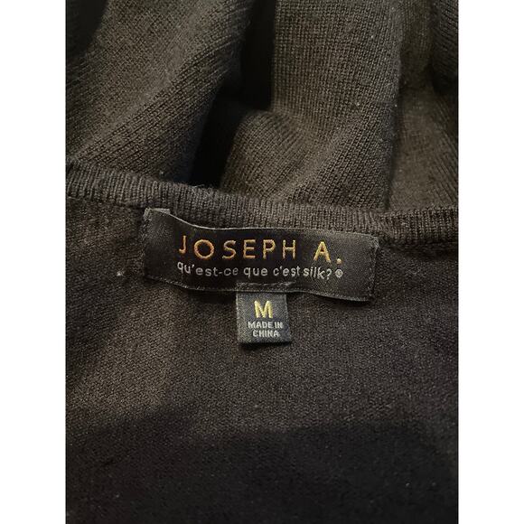 JOSEPH A Rainah Pointe Knit Lace Top Black Women's M Sheer Long Sleeve Flower - Picture 10 of 11